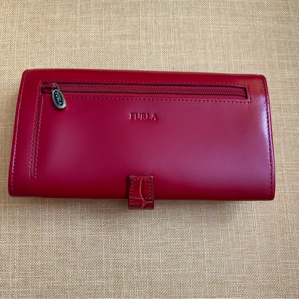Furla Bloom Wallet Red Leather - Picture 4 of 14